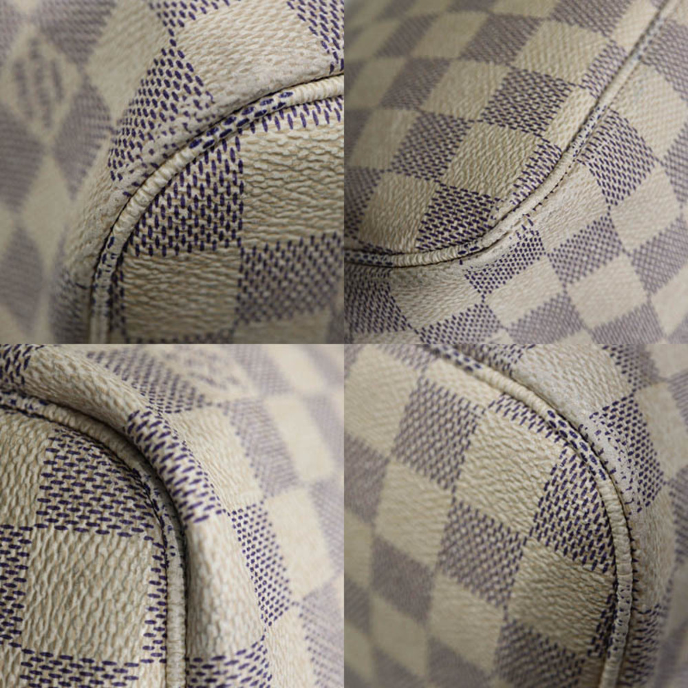 Louis Vuitton Neverfull Damier Azur White - Picture 6 of 6